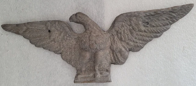 Vintage Cast Iron Eagle Plaque, Unpainted