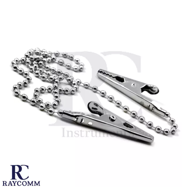 Napkin Holder Chain (52cm) Adjustable Lock Crocodile Style Bib Clip Instruments 2