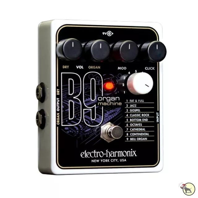 Electro-Harmonix B9 máquina de órganos teclado guitarra eléctrica pedal efectos FX