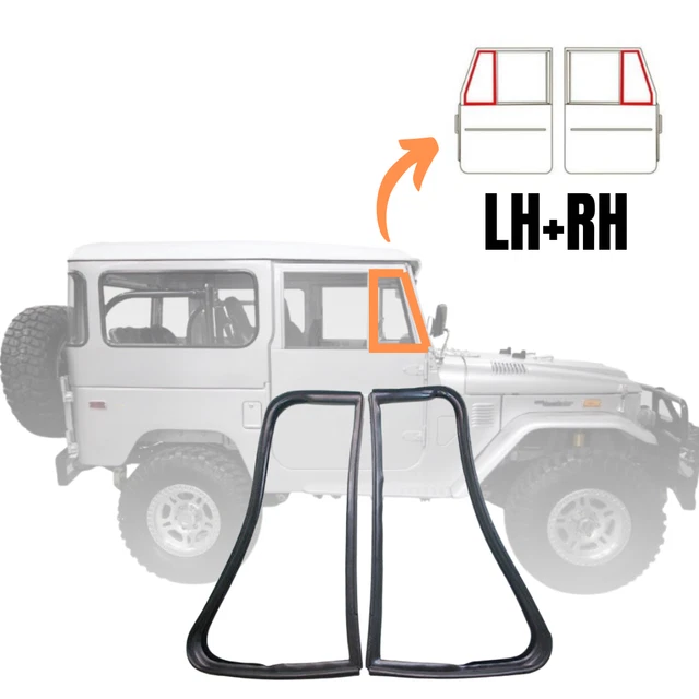 Rubber Glass Seal Front Door Vent For TOYOTA LAND CRUISER FJ45 FJ40 BJ40 1975-84
