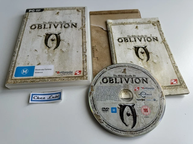 The Elder Scrolls IV: Oblivion PC Version FR - Avec Poster/carte Du Monde - Bon état - Jeu Complet