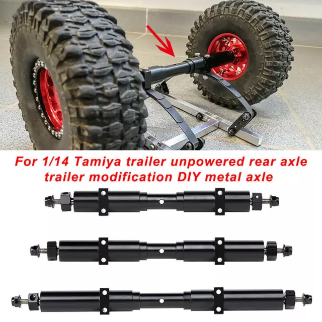 Metal Rear Wheel Axle Upgrade Parts for 1:14 Tamiya Tractor Trailer RC Car