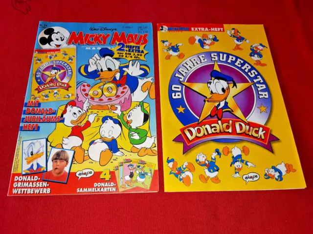 Micky Maus Nr.24 / 1994 Mit Beilage: Extra-Heft 60 Jahre Donald Duck Superstar