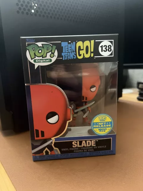 Funko POP Digital#138 Teen Titans Go Slade Legendary LE 1800 + Protector