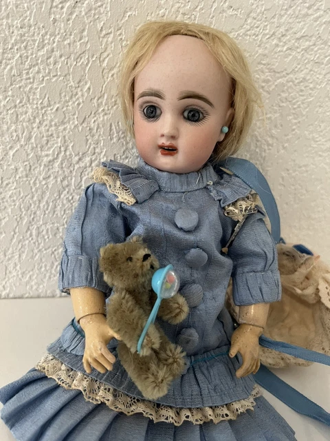 Poupée Ancienne Bleuette Première Jumeau - Tête Porcelaine - Fabriquée En France