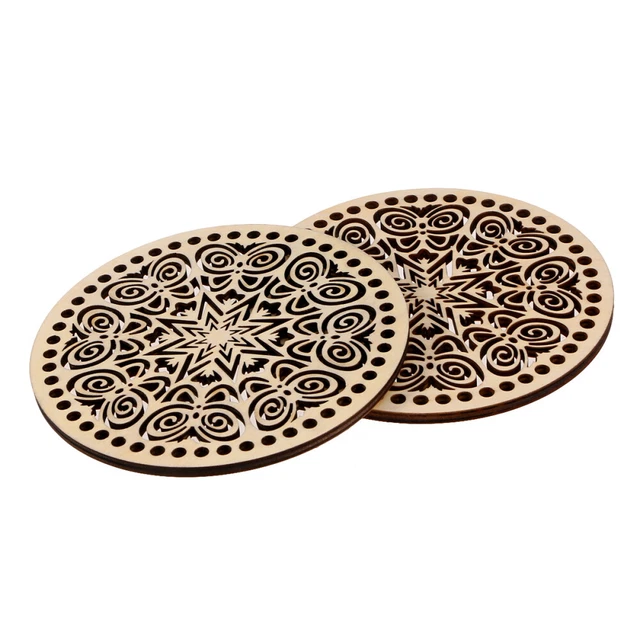 2 Pcs Crochet Bag Bottom Acrylic Bag Shaper Bag Base Insert Basket Wallet