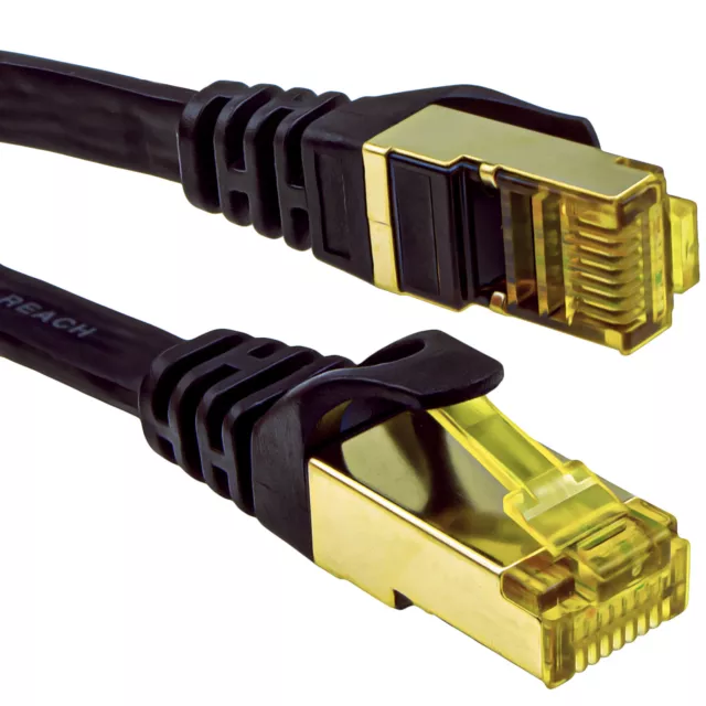 Lote DORADO Cable LAN Ethernet LAN Ethernet blindado CAT7 FTP 600 MHz 10 Gbps