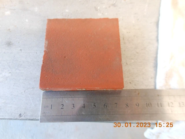 20  reclaimed antique Victorian quarry floor tiles red terracotta  * 2