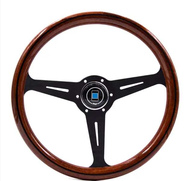 Wooden ND style Steering Wheel with cover, Nardi horn button,wood steering wheel