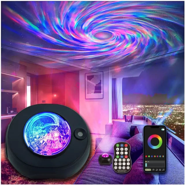 Smart Galaxy Light Projector Kids Bedroom w/ Bluetooth Speaker Phone App Remote