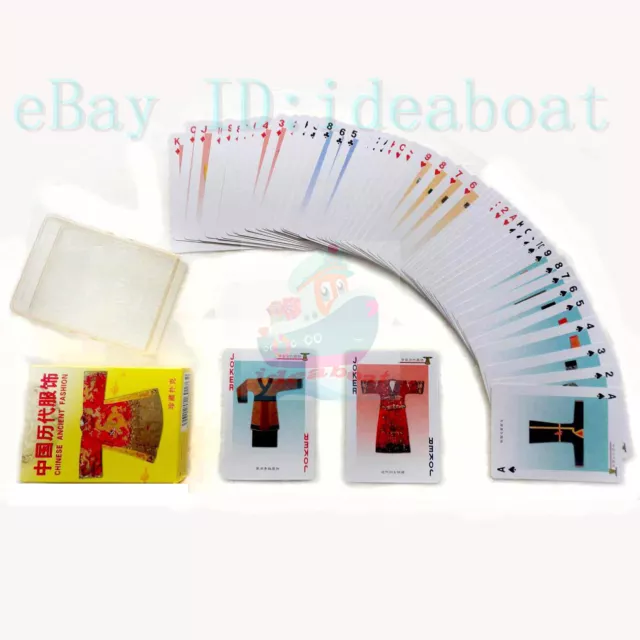 Educational Playing card/Poker 54 cards of The Chinese Ancient Dress Clothes