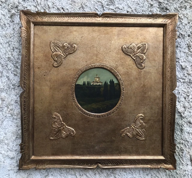 Quadro Vintage-Il Casino Dell’aurora- Dipinto A Olio Su Tavola