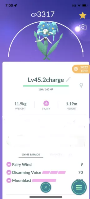 Pokemon Trade GO - Gardevoir 2800+ CP Level 35+ for PVP Master