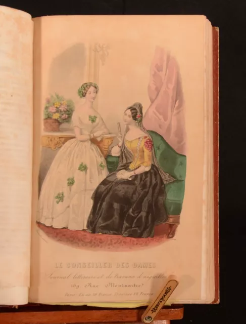 1847-49 2vol Le Conseiller des Dames Journal D'Economie Domestique Illus Sewing 2