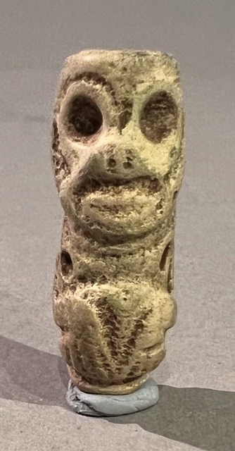 Taino Anthropic Pendant. Subject In Hallucinogen State. PreColumbian
