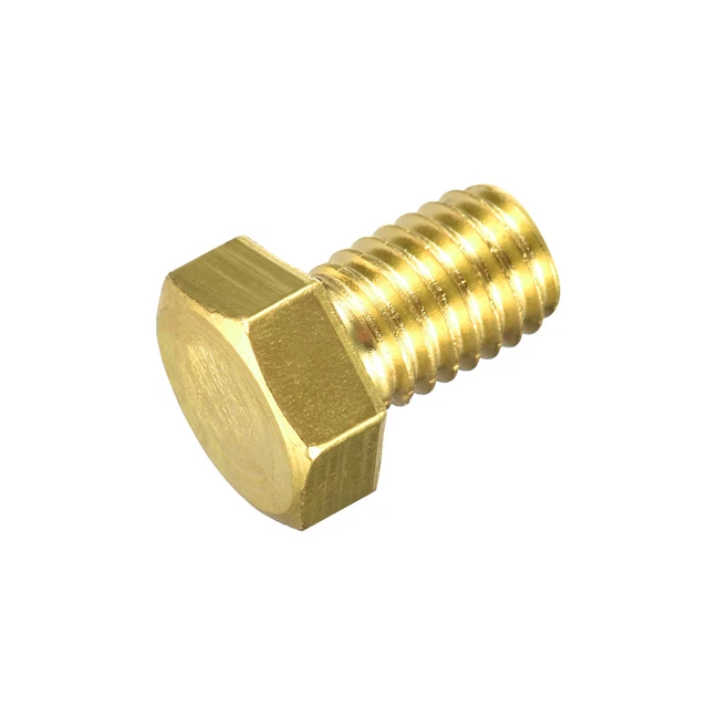 Boulons Hexagonaux Laiton M4x10mm - 10 Pièces, Entièrement Filetés, Neufs Sous Emballage