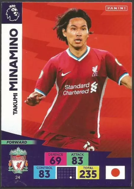 Panini Adrenalyn Xl Premier League 2020-21- #024-Liverpool/Japan-Takumi Minamino