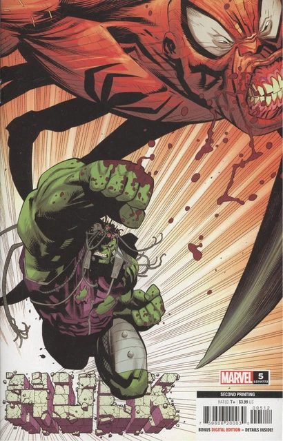 Hulk #5 2Nd Printing Ottley Variant Vf/Nm Marvel Hohc 2022
