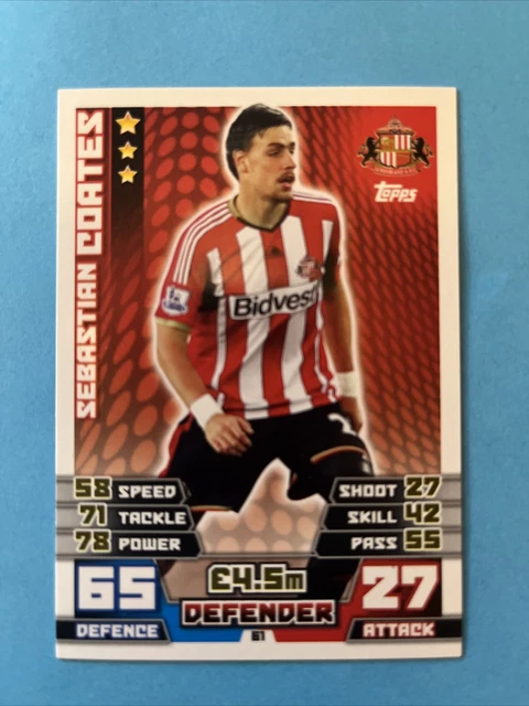 Match Attax 14/15 Sunderland FC Sebastian Mäntel