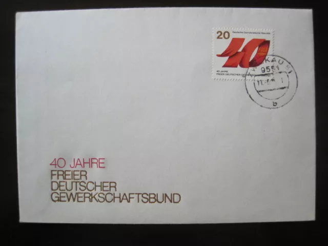 DDR FDC MiNr. 2951 Ersttag Zwickau gestempelt  (335)