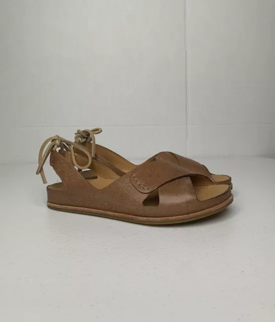 Women’s Korkease Tan Leather Aaron Summer Sandal SZ US 6