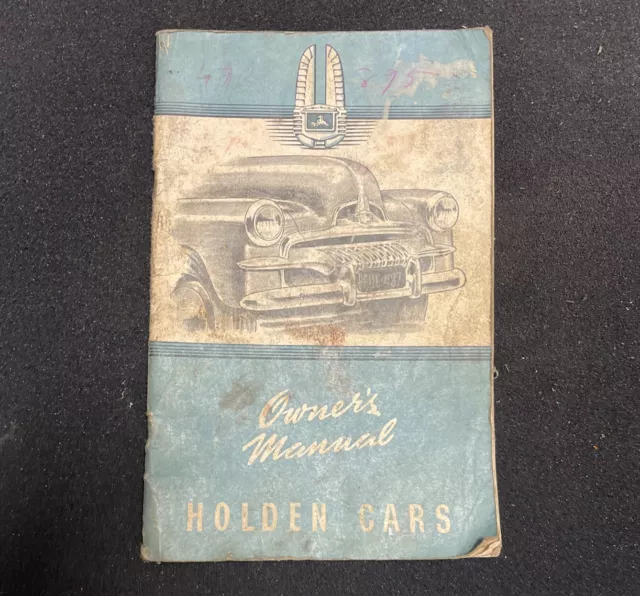 FX Holden Vintage Owners Manual Nasco
