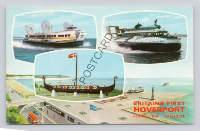 Postcard UK Ramsgate Pegwell Bay Britains First Hoverport (F14)
