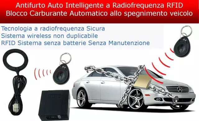 Antifurto Antiavviamento Blocco Motore Elettronico Auto Wireless Digitale RFID 2