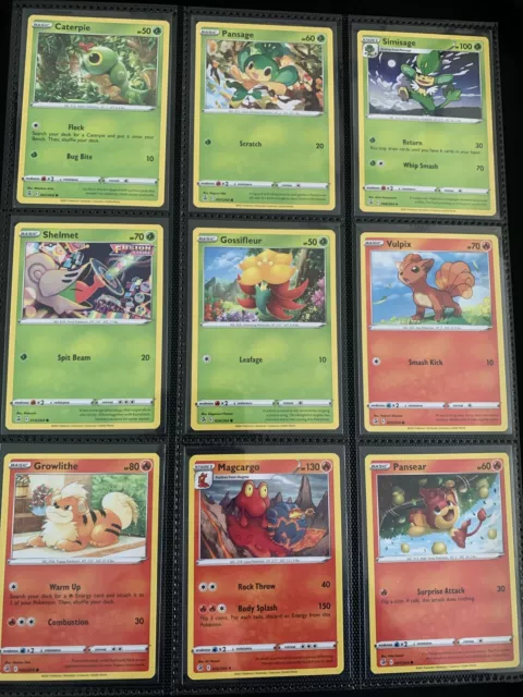 Pokemon TCG Fusion Strike - 62 Card Bundle! Rare, Uncommon & Common