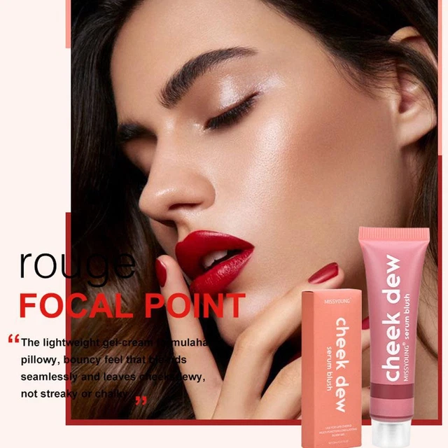 Blush trucco liquido, pizzico morbido rosso liquido, idratante leggero X0D4
