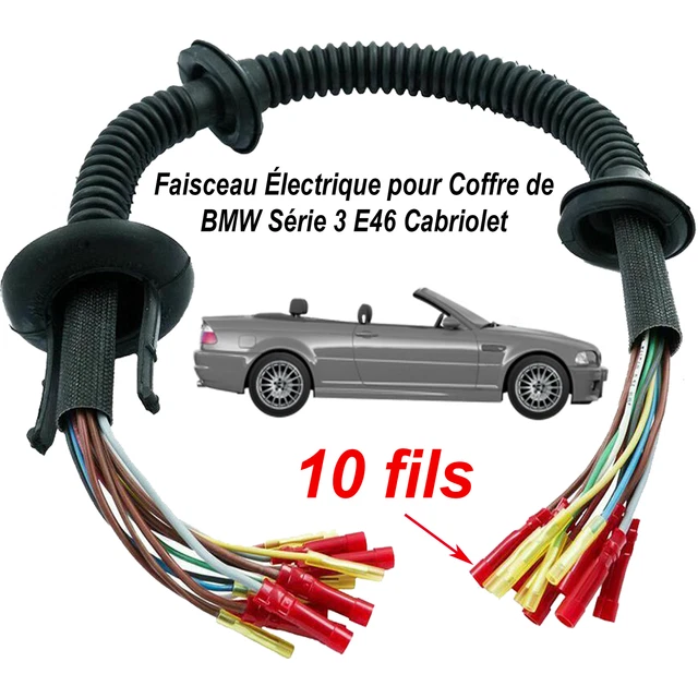 Gaine Cables Cablage Ouverture de Coffre Arriere pour BMW Serie 3 E46 Cabriolet