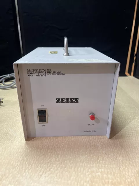 Zeiss AC Power Supply 200W/4 HG & 250W CSI Lamp Model 1106 Electro Powerpac Corp