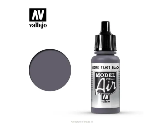 VALLEJO MODEL AIR 71073 - BLACK - ACRILICO 17ml