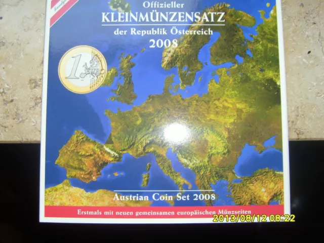 original KMS Österreich 2008 1 Cent bis 2 €