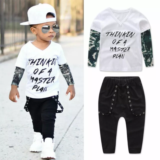 Set 2 pz abiti pantaloni top neonato neonato bambini stampa stampa 2 pz
