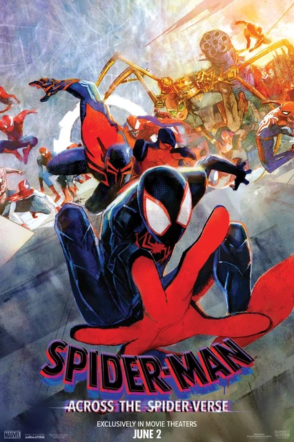 SPIDER-MAN ACROSS THE SPIDER-VERSE AMC EXCLUSIVE MOVIE POSTER 35x22 new 2023