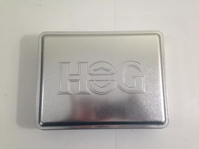 Harley Davidson Owners Group HOG empty Tin box