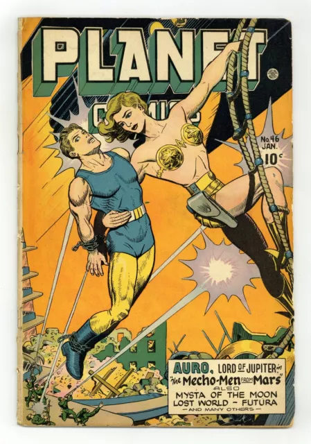 Planet Comics #46 GD+ 2.5 RESTORED 1947