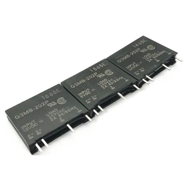 5/12/24V DC-AC Solid State Relay Module PCB SIP SSR AC 240V 2A Snubber Circuit