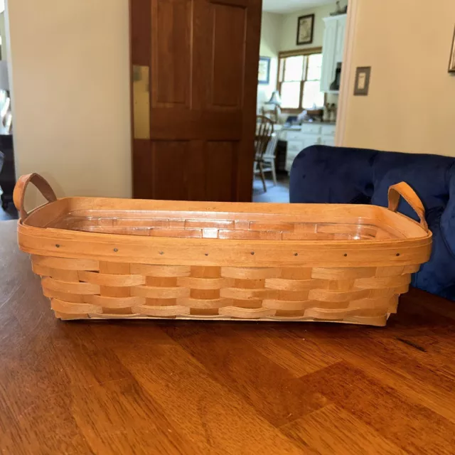 Longaberger 1993 Flower Box Basket & Protector