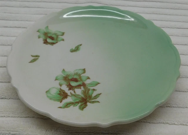 Union Pacific Railroad China Bread Plate In the Desert Flower Pattern Syracuse