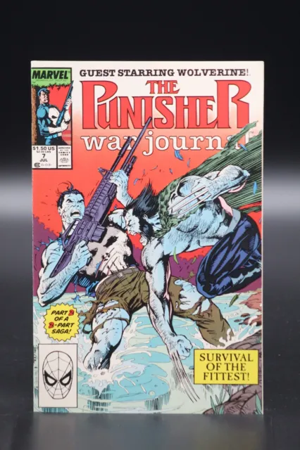 Punisher War Journal (1988) #7 1st Print Jim Lee Cover & Art Wolverine NM