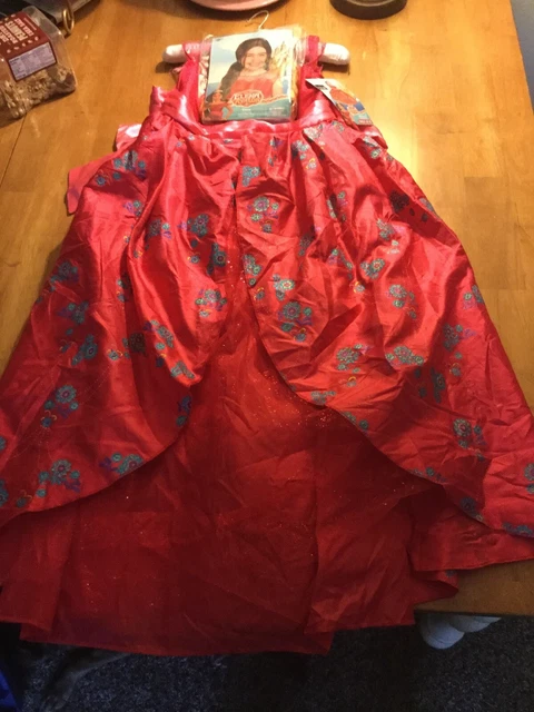 Elena Avalor ~ Halloween Kid's Costume Girl's Dress Disney Disguise ~ M (7-8)wig