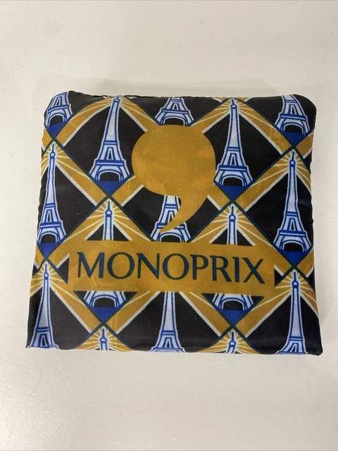 MONOPRIX SAC PLIABLE Shopping Fourre-tout Design Paris Tour Eiffel