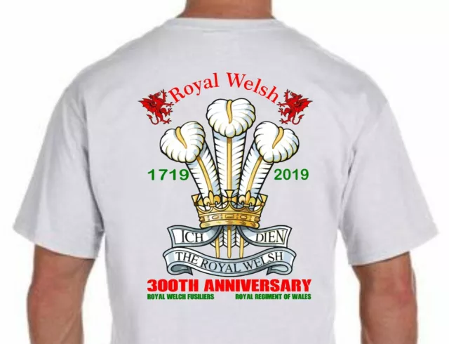 Royal Welsh TShirt  T-Shirt Sweatshirt Royal Regiment of Wales R Welch 300th