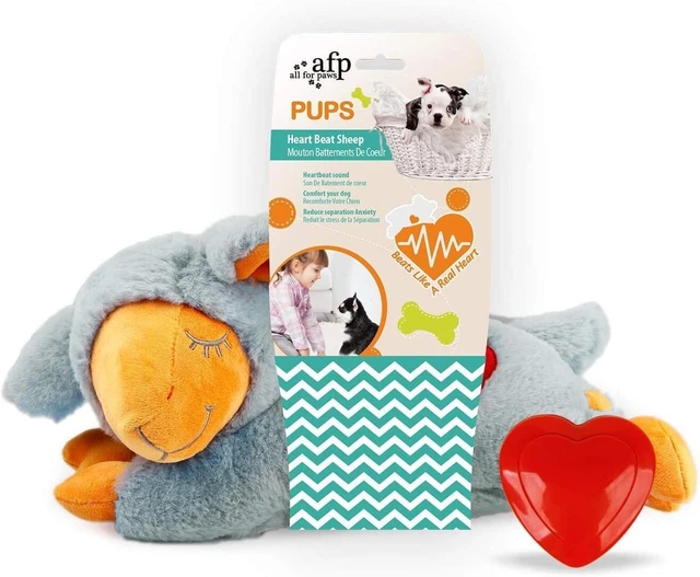 Puppy Heartbeat Dog Training Toy Heart Beat Sheep Grey