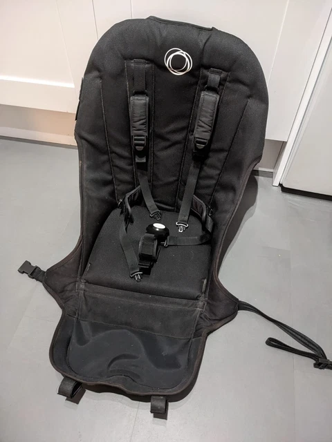 Bugaboo BUFFALO or Donkey Black Seat Fabric & 5 point Harness