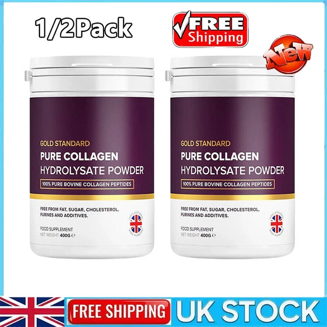 COLLAGEN POWDER, GOLD Standard Bovine Collagen Peptides Powder 400g 14. ...
