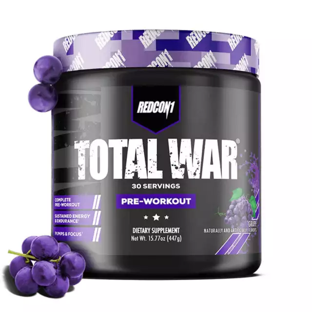 Redcon1 Total War Pre-Workout | High Energy Pre Workout | FREE Shipping