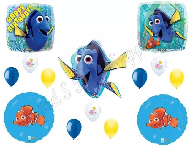 FINDING DORY et Nemo HAPPY Birthday Party Ballons Fournitures Décoration Océan
